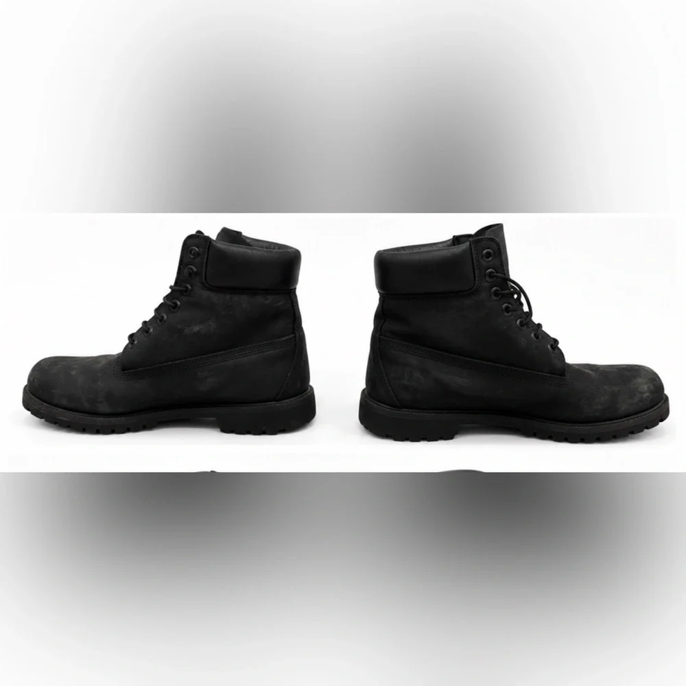 Timberland Men’s 6-Inch Premium Waterproof Boots Black Nubuck Size 9M